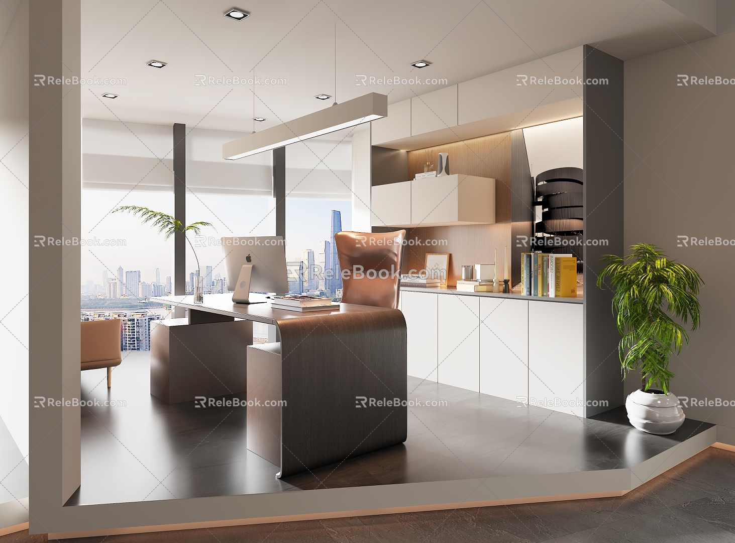 Manager's Office Office Area Hospitality Area Meeting Area 3d model