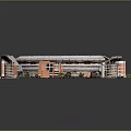 Alabama Crimson Tide Stadium Architecture With Red Seats Green Football Field And White Roof