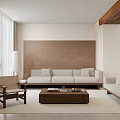 Quiet Chinese and Ancient Style Restaurant Sofa Coffee Table Dining Table and Chair Sideboard 3d model