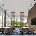 Luxurious Property Sales Office Interior With Grand Chandelier Marble Water Feature And Floor To Ceiling Windows