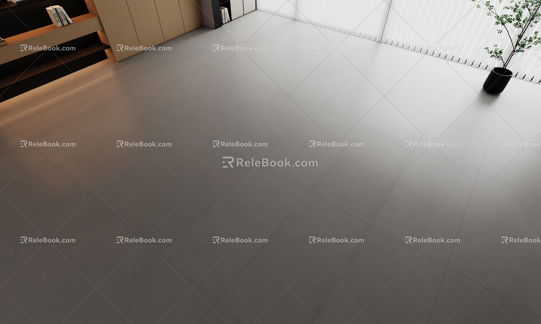 light gray Soft Brick Matte Brick Foshan Brick 900 1800 Large Brick Velvet Floor Tile 3d model