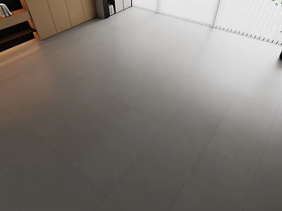 Modern Gray Floor Tiles In Open Living Area With Spacious Layout And Matte Finish 3d model