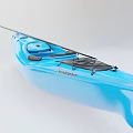 Lightweight Blue Recreational Kayak With Paddle Comfortable Seat And Storage