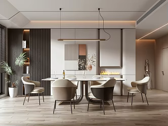 Modern Restaurant Home Restaurant 3d model