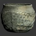 Handcrafted Textured Ceramic Jar With Rustic Design As Stylish Household Living Item