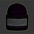 Modern Military Weapon Helmet With Blue Visor And Tactical Ear Protection Design