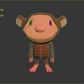 Monkey Cartoon Monkey Anime Monkey Stylized Monkey Fantasy Style Monkey Toy 3d model
