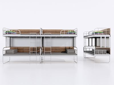 Modern Top-Down Bed Top-Down Bed Bunk Bed 3d model