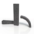Architectural Brick Structures Featuring Vertical Horizontal And Curved Brick Components