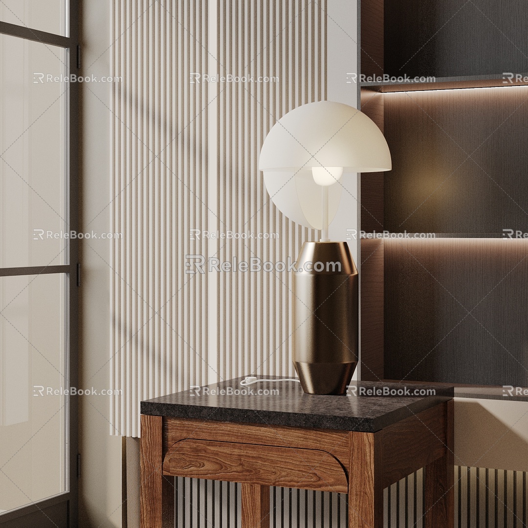 Modern table lamp 3d model