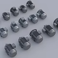Industrial Motors Equipment With 100 112 132 STEP Models For Industrial Applications