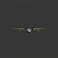 Yellow Winged White Airplane With Red Tail And SOM D-A Markings