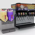 Commercial Beverage Equipment Featuring Two Tank Fresh Drinks And Multi Dispenser Cold Drinks