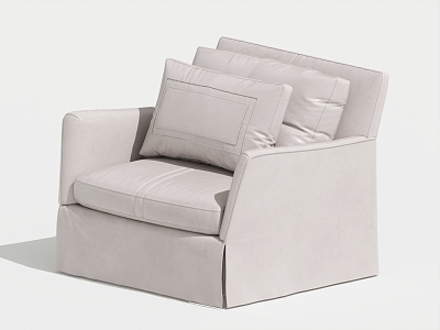 Modern Single Sofa Single Leisure Chair 3d model