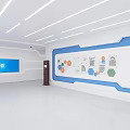Middle School Hall Middle School Comprehensive Hall Interactive Device Teaching Building Entrance Laboratory Building Entrance 3d model