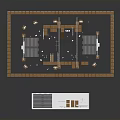 Architectural Exhibition Space Design With Metal Frame Booths Columns And Platforms