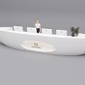 Modern reception bar 3d model