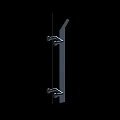 Modern Metal Railing Structure with Vertical Posts and Support Brackets