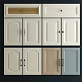 Diverse Colored Cabinet Doors In Multiple Styles Neatly Arranged On