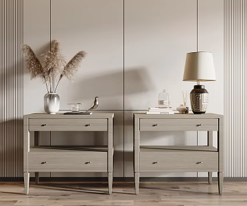 Modern bedside table 3d model