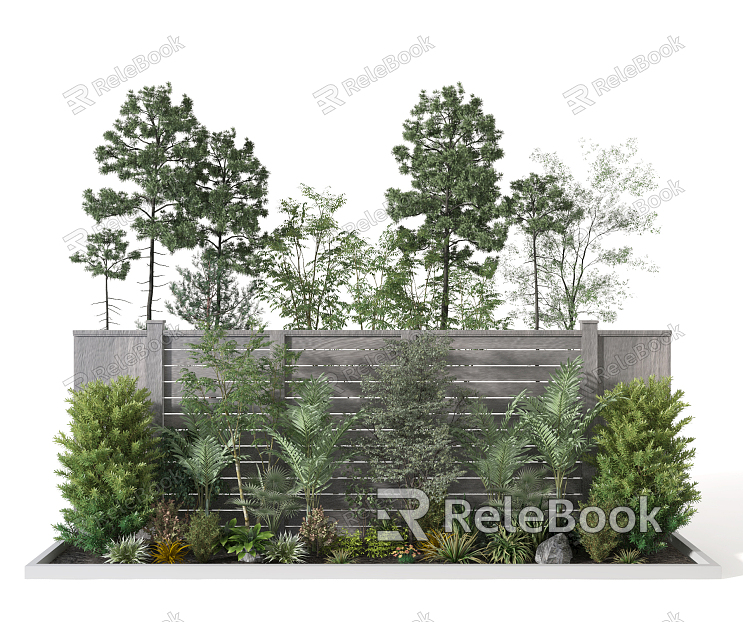 Modern Plant Landscape Plant Heap model