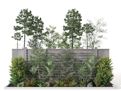 Modern Plant Landscape Plant Heap model