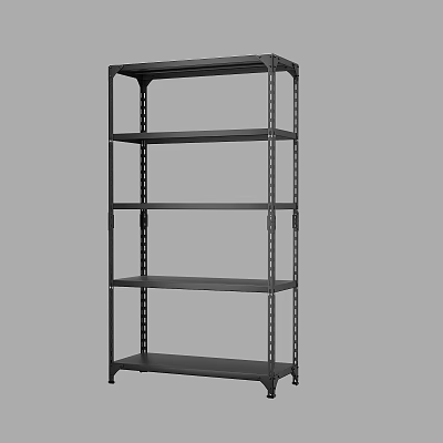 Heavy Duty Metal Display Shelf with Multiple Adjustable Layers for Storage 3d model