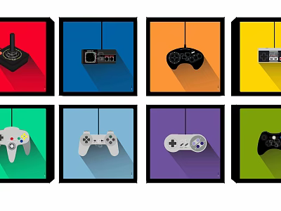 modern decorative painting 3d model