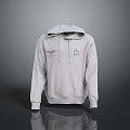 Casual Gray Hooded Long Sleeve Sweatshirt With Front Logo Designs