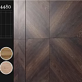 Wooden Components With Chevron Pattern And Multiple Wood Grain Color Options