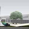 Modern Gate Landscape Gate 3d model