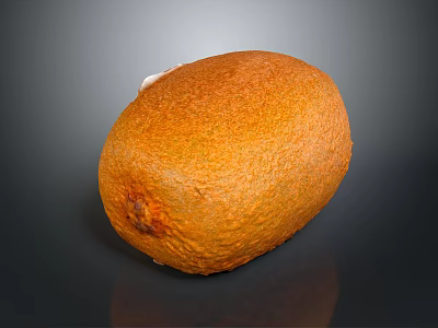 Fresh Ripe Kiwi Fruit With Fuzzy Brown Skin On Dark Background 3d model