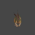 Realistic Stegosaurus Dinosaur With Spiked Back As Game Movie Character In 3D Render