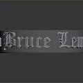 Elegant Polished Metal Decorative Band With Engraved Police Lewis Letters