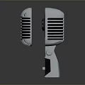Microphone Amplifier Capacitor Microphone High-end Microphone Wheat Desktop Microphone Broadcasting Microphone 3d model