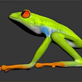 Frog Frog Frog Poison Frog Game Frog Reptile Cold Blooded Animal Reptile Reptile 3d model