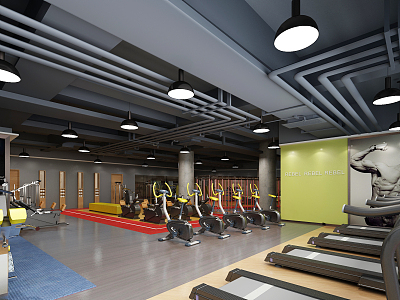 INDUSTRIAL LOFT GYM model