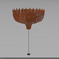 Red Woven Furniture Design Featuring Slender Metal Stand And Stable Base