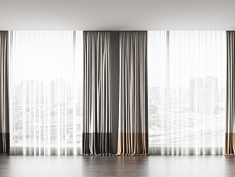 Modern Curtains 3d model