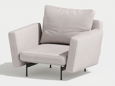 Modern Single Sofa Single Leisure Chair 3d model