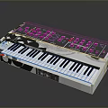 Camouflage Pattern Electronic Keyboard With Control Knobs Buttons And Black White Keys For Home Use