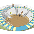 Children's equipment Modern play equipment 3d model