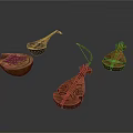 Handcrafted Wooden Daily Living Items With Intricate Carved Patterns And Traditional Design