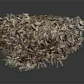 Natural Wood And Stone Raw Material Piles For Building And Decorative Projects
