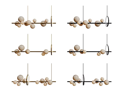 Modern Chandelier Art Chandelier Spherical Chandelier 3d model