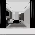 Modern Luxury Dark Marble Bathroom Interior With Full Functional Sanitary Ware And Elegant Practical Design