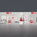RC Fashion Store Modern Interior With Red Dress Mannequin Clothing Displays And Window Design