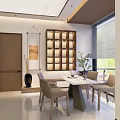 Elegant Modern Mall Counter Health Experience Hall Interior With Marble Reception Desk And Tea Area