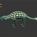 Armored Dinosaur With Spotted Shell And Realistic Prehistoric Features 3d model