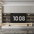 TV background wall 3d model